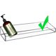 thumbnail image 5 of AMT 2 Pack Acrylic Floating Shelves, 15" L x 3.25" W, Clear Bathroom Wall Shelf, Bookshelves, Invisible Display for Office, Bedroom, Small Gap Allows Water to Escape, Free Screws & Drill Bit, 5 of 5