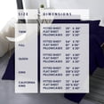 thumbnail image 3 of Kotton Culture 1000 TC Bed Sheets 4 Piece 15" Inch Deep Pocket Sheet Set (Navy Blue, RV King), 3 of 4