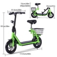 thumbnail image 2 of SAY YEAH Electric Scooter,Foldable Electric Scooter for Adults with Seat,20MPH Top Speed,12" Tires,Blue, 2 of 6