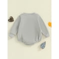 thumbnail image 4 of Caoirhny Baby Boy Autumn Casual Romper Long Sleeve O Neck Letter Print Sweatshirt Romper, 4 of 7