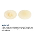 thumbnail image 4 of Screw Cap Covers, 40 Pack 17x4mm Plastic Screw Decoration Cover, Apricot, 4 of 5