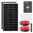 thumbnail image 1 of RICH SOLAR 200W 12V Starter Solar Kit - 2 Pack of 100W Solar Panel, 20A MPPT Charge Controller, 15A Inline Fuse Holder with Fuse, 1 of 4