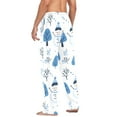 thumbnail image 3 of FORMRS Mens Pajama Pants with Pockets Sleepwear Lounge Bottoms Sizes S-2XL, Simple Cartoon Snowmen, 3 of 7