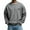 Dark Gray, variant on Men's Casual Round Neck Sweatshirt with Embroidery, Long Sleeve Loose Fit Pullover Top, Soft French Terry Fabric for Everyday Comfort and Street Style,Coffee S