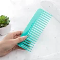 thumbnail image 3 of Peine de dientes anchos rectangular, peine plano de plástico, peine para masajear el cabello, peines de peluquería, herramientas de peinado, 3 of 3