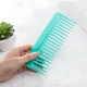 thumbnail image 3 of Peine de dientes anchos rectangular, peine plano de plástico, peine para masajear el cabello, peines de peluquería, herramientas de peinado, 3 of 3