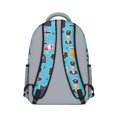 thumbnail image 3 of Police and Megaphone Blue Pattern Backpack for School, Cute School Bag with Adjustable Shoulder Straps and Padded Back, 15.3"x11"x6.7", 3 of 5