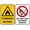 Warning Sign 3, variant on Flammable Vapors Keep Fire Away Tin Sign, 8"x12" Vintage Metal Wall Decor, Flammable Hazard Decor for Home Bar