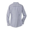 thumbnail image 3 of Red House Ladies Tricolor Check Non Iron Shirt-M (Navy/ Plum/ White), 3 of 3