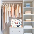 thumbnail image 4 of Yayeee Collapsible Cube Storage Bin with Lid Fabric Closet Decorative Basket with Handles, Beige Butterflies, 4 of 7