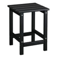 thumbnail image 3 of Tcbosik 14 inch Outdoor Side Table, Square End Table for Small Space, Patio, Porch, Deck, Poolside, Easy Maintenance, Black, 3 of 11