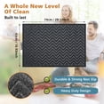 thumbnail image 2 of Howarmer Gray Door Mats Outdoor, Durable Rubber Welcome Mats Front Door Mats Rugs for Entryway, Patio, Busy Areas, 29"×17", 2 of 7