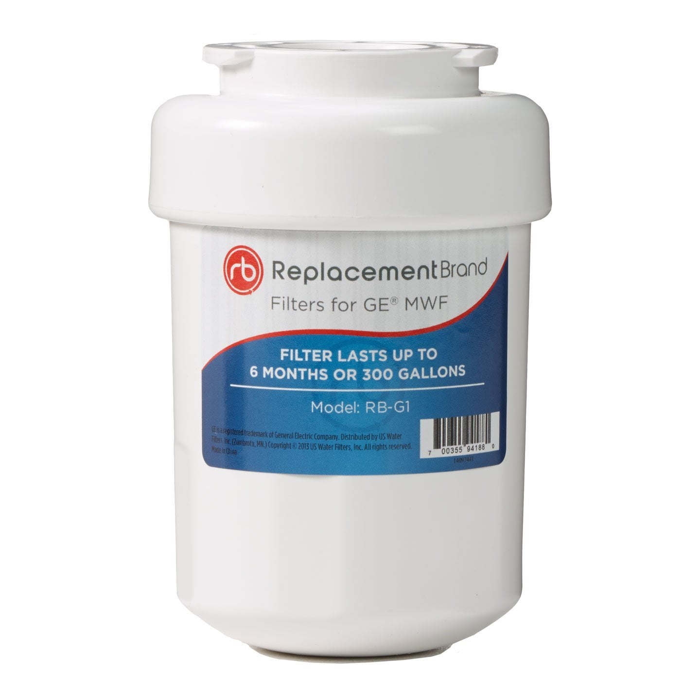 GE MWF SmartWater Comparable Refrigerator Water Filter, Built to fit