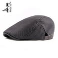 thumbnail image 5 of Summer Men Newsboy breathable Cap Hat Mesh Cabbie Golf Driving Sun Flat Beret, 5 of 5