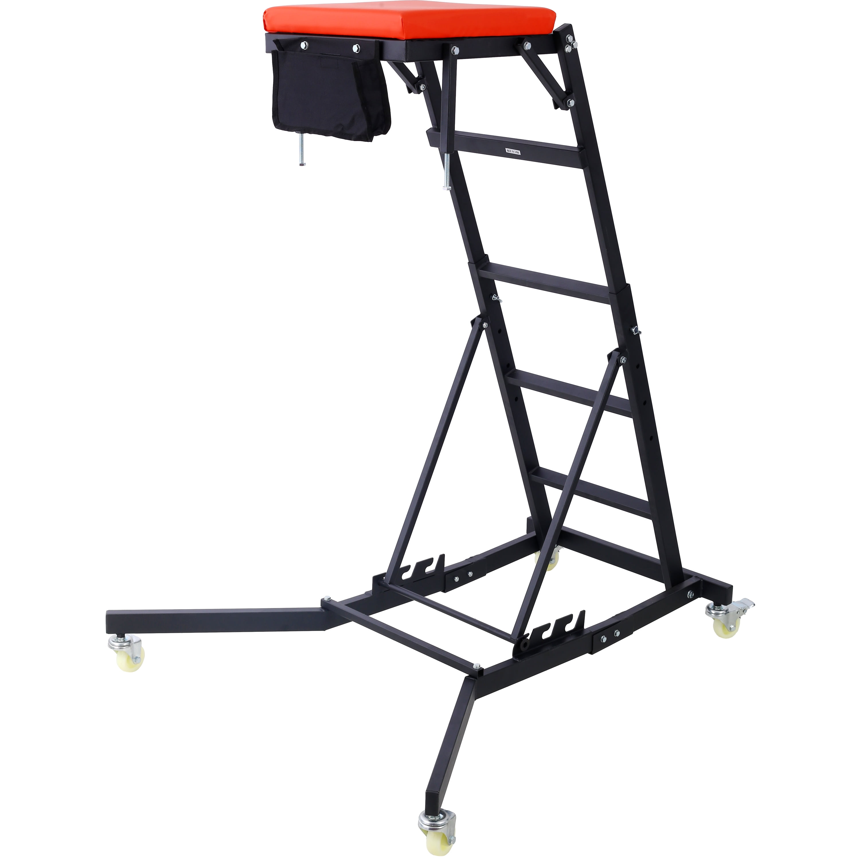 Top Automotive Creeper, Engine Creeper, 42.5-66 in, 330 lb Capacity, Black