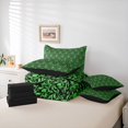 thumbnail image 6 of Manfei Cartoon Halloween 7-Piece Twin Bedding,Sugar Skull Print Bedding Comforter Set,Black Reversible, 6 of 7