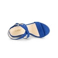 thumbnail image 4 of BLISSFUL STEP Women's Shoes Espadrille Wedge Slingback Crisscross Sandals Royal Blue 7.5, 4 of 8