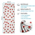 thumbnail image 2 of Red Strawberry Plants Fruit White Pattern Hot Yoga Mat Towel Non Slip for Hot Yoga - Quick-Drying Yoga Mat Cover with 4 Corner Pockets with Travel Bag - Hot Yoga Towel Non Slip 70"x26", 2 of 6
