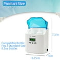 thumbnail image 5 of 2-Bottle Gel Warmer with Precision Digital Display, Built in Timer, Heater for Massage Cream, Baby Lotion, & Oils, Wall Mountable & Freestanding Option, Adjustable Temperature, for Home & Spa, 5 of 6