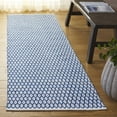 thumbnail image 2 of SAFAVIEH Montauk Crystal Geometric Cotton Runner Rug, Blue/Ivory, 2'3" x 8', 2 of 8