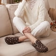 thumbnail image 2 of Lezzglt Suede Clogs for Women & Men, Cork Footbed Slip-on Mules with Arch Support, Stud Decorated, Adjustable Buckle, Brown, 2 of 9