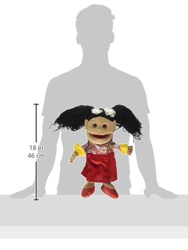 Hispanic Girl In Dress Glove Puppet Sunny Toys GL1576 14 In 