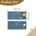 thumbnail image 2 of 4Pack Button Extenders for Pants, Denim Waist Extenders (Blue/White, 3.1x1.5inch), 2 of 7