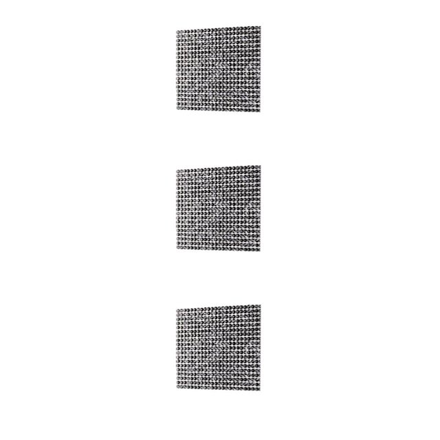 Bewildely Cinta de diamantes de imitación de cristal Bling Glitter accesorios de ropa pegatina exquisitos suministros para el hogar negro 8 Type1 NO1