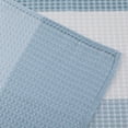 thumbnail image 7 of Ombre Waffle 3D Striped Waffle Weave Textured Ombre Stripe Designed Fabric Shower Curtain with 12 Roller Ball Hooks included 70 x 72 in Blue, 7 of 7
