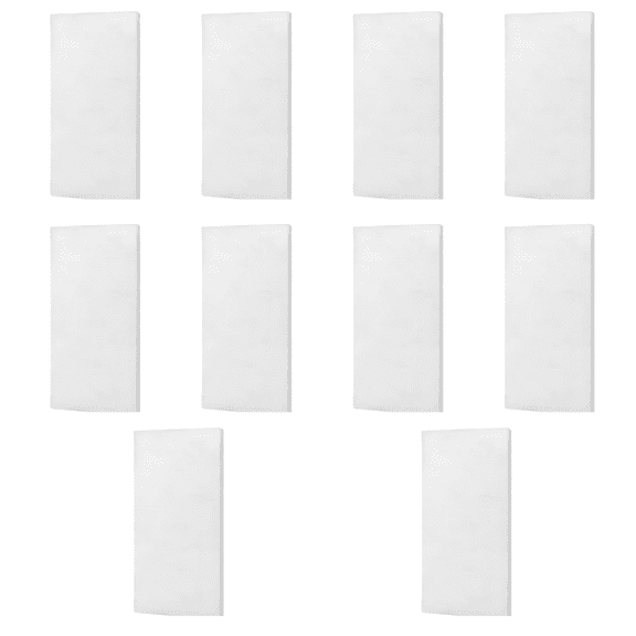 10 Pcs Pre-Filter Cotton Replacement, Compatible with FumeClear FC2001A, 14.37 x 6.89 in White Smoke Fume Absorber Filter Pad for Soldering Stations, Dust Capture, Air Purification