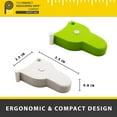 thumbnail image 5 of Perfect Body Tape Measure - 80 Inch Automatic Telescopic Tape Measure - Retractable Measuring Tape for Body: Waist, Hip, Bust, Arms, and More (White - 80 inch), 5 of 5
