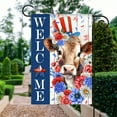 thumbnail image 3 of July  4th Welcome Cattle Garden Flag, 3 of 5
