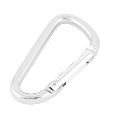 Hock Bottles - Unique Bargains Camping Spring Release Carabiner Hook Bottle Pouch Holder 7cm Silver Tone