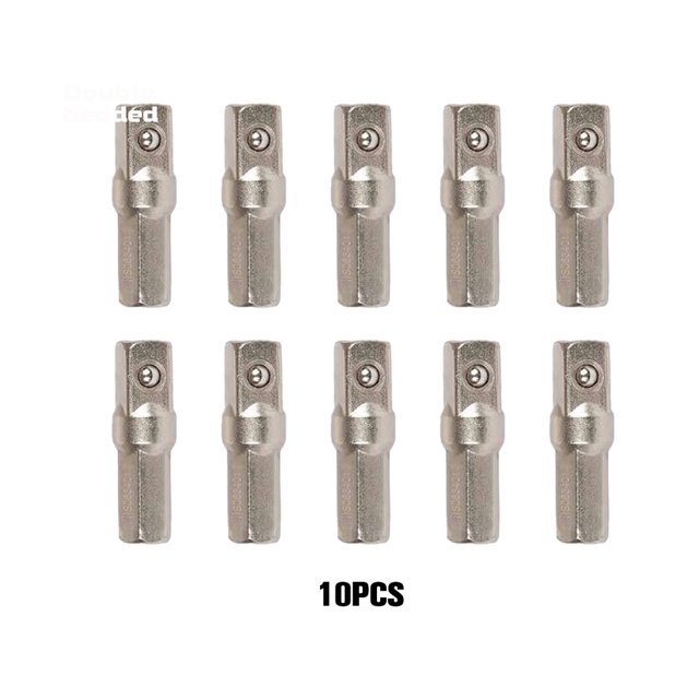 mmirethe 10 Pieces Impact Socket Adapter Portable Detachable Hexagonal 1/4inch Ratchet Wrench Adaptor Converter Accessories