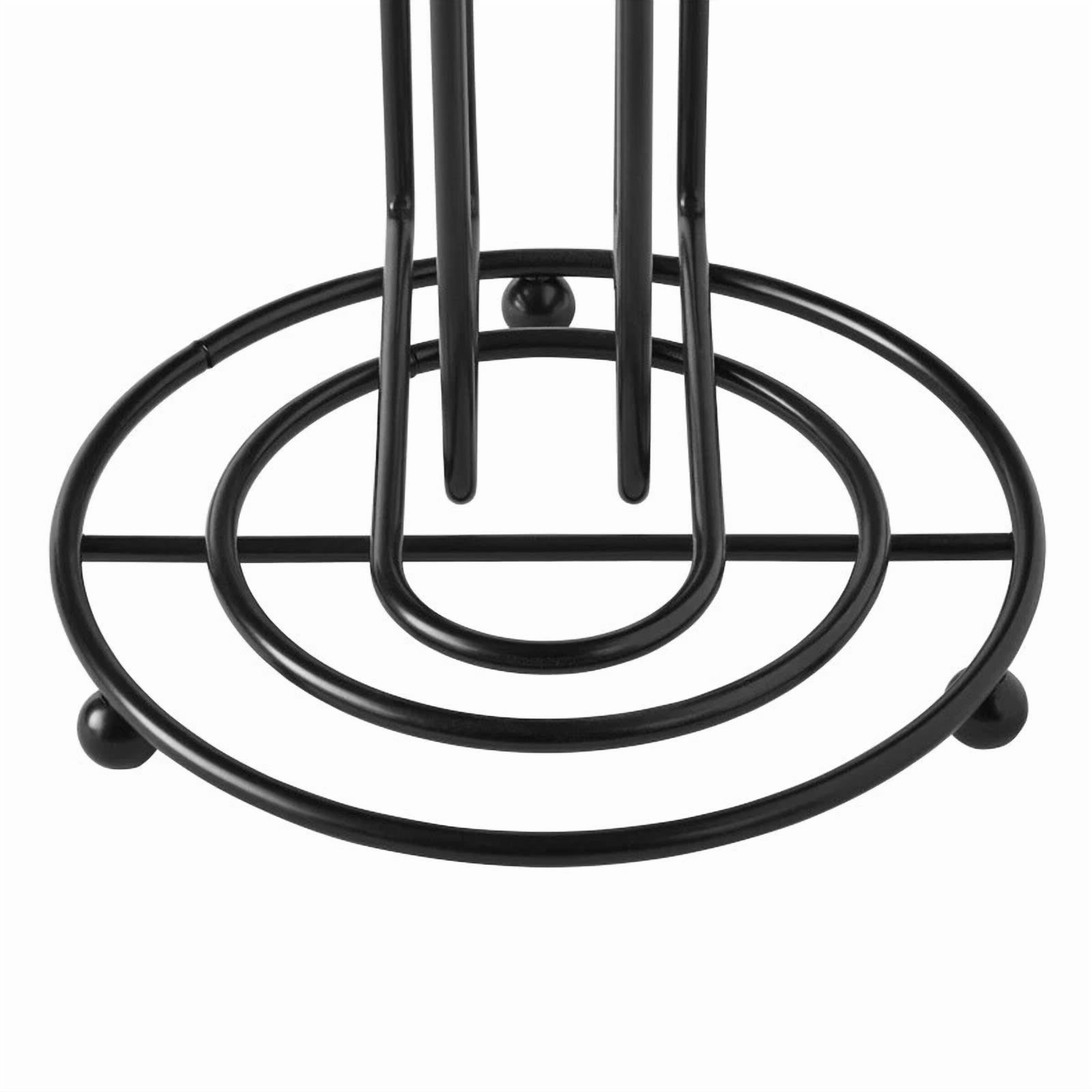 Metal Wire Paper Towel Holder Lightweight Durable Kitchen Countertop Accessory