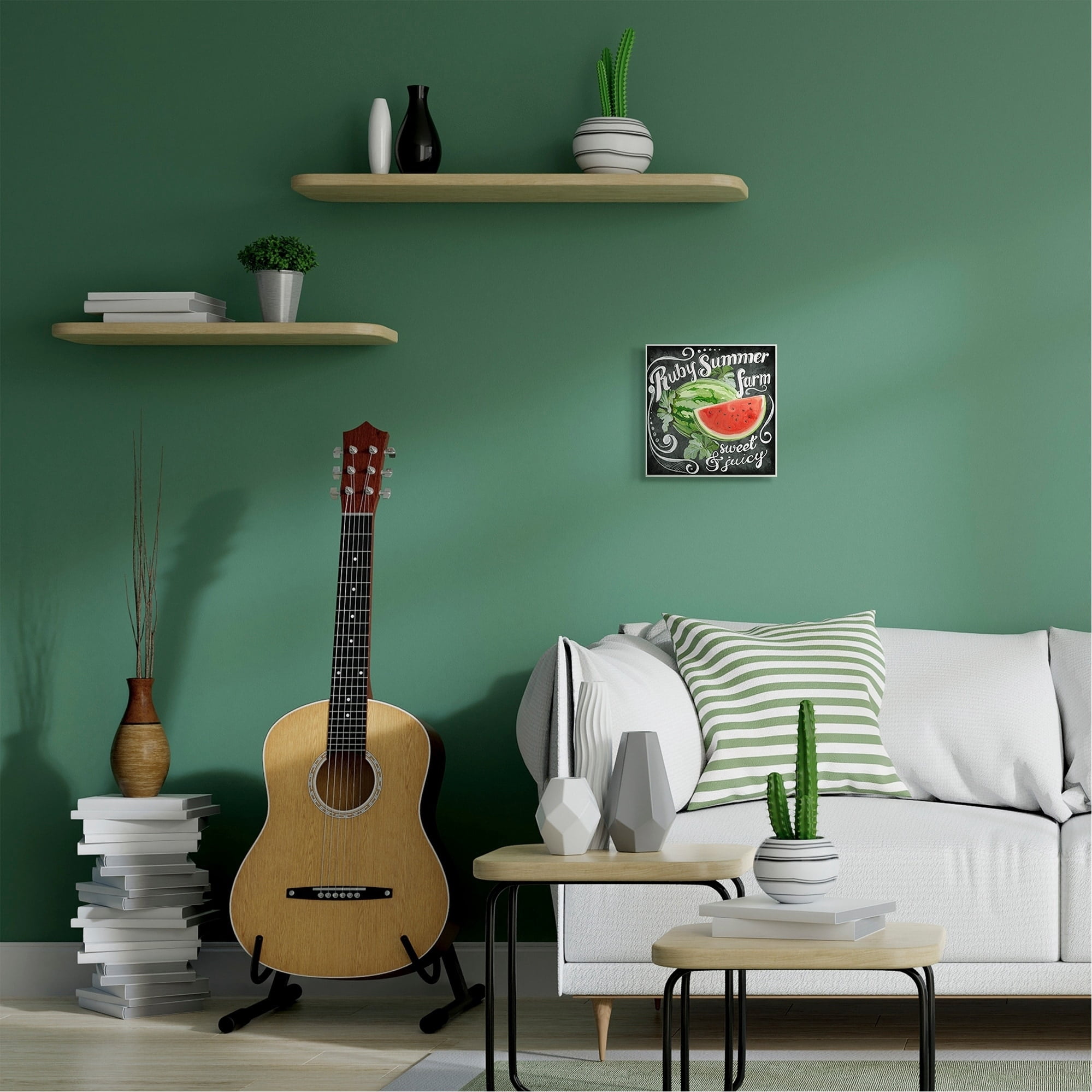 Stupell Industries Watermelon Farm Rustic Sign Word Design Wall Plaque Art by Art Licensing Studio