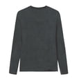 thumbnail image 4 of XIAOCHA Soft Casual Tops For Women Long Sleeve Crewneck Pullover Breathable Relaxed Office Home Daily Wear, 4 of 4
