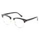thumbnail image 3 of 2025 Newbee Fashion - Gafas de media montura clásicas, de estilo retro, ovaladas y de estilo vintage para celebridades, con lentes transparentes de alta moda, 3 of 5