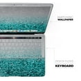thumbnail image 4 of DesignSkinz Aqua Blue & Silver Glimmer Fade Full-Body Skin Decal Wrap Cover for MacBook Pro 13" with CD Drive (A1278), 4 of 9