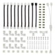 thumbnail image 1 of Kit de conector de tira Led para 5050 10mm 4 pines, incluye 8 tipos de accesorios de tira Led sin soldadura, suministra la mayoría de las piezas para bricolaje, Banban XianweiShao 8390612632594, 1 of 1