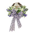thumbnail image 2 of Corona de Pascua para puerta principal Corona decorativa colgante para puerta para bodas, fiestas, 50cm, 2 of 9