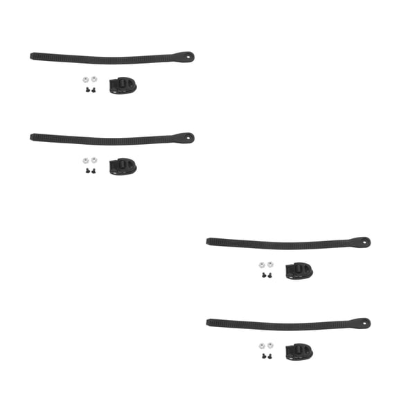 UPGRATOR 4-Pack Inline Skate Buckle Straps Replacement Plastic Roller Skate Fixing Straps for Secure Skating Shoes Fit