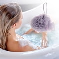 thumbnail image 4 of Unique Bargains Two Color Bath Shower Loofah Sponge 1 Pc Purple, 4 of 5