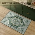 thumbnail image 3 of 2x6 Runner Rug Non Slip Carpet Runners for Hallway 6ft Fall Runner Rugs with Rubber Backing Rug Runner for Kitchen Bedroom Vintage Distressed Rug (Brick Red), 3 of 6