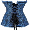 thumbnail image 3 of Women Lace Up Back Sexy Floral Corset For Women Lingerie Bustier Top Plus Size, 3 of 5
