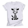 thumbnail image 3 of Birdeem Femmes Filles Grande Taille T-Shirts Imprimés Manches Courtes Col Rond T-Shirt Blouse Hauts, 3 of 6