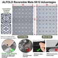 thumbnail image 3 of Alfombra exterior Alfolo, 274x366 cm, impermeable, gris, 3 of 9
