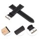 thumbnail image 3 of Correas de reloj de piel de vaca Unique Bargains para hombres y mujeres, correa de reloj de 22 mm, correa de piel de vaca negra, 3 of 6