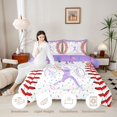 thumbnail image 4 of Erosebridal Purple Dripping Baseball Stitch & Batter Silhouette Graphic Full Size Comforter Sets 3 Pieces, Sport Graphic Bedding Sets for Boys And Girls Kids,Luxury Bedroom Decor, 4 of 4