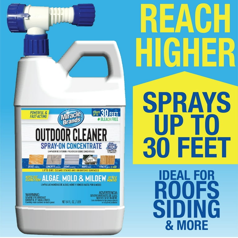 Miracle Brands Outdoor Cleaner Spray On Concentrate for Algae